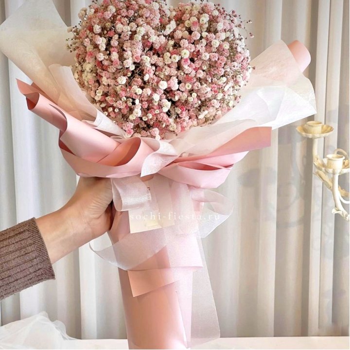 Сердце из гипсофилы  в Сейшелах