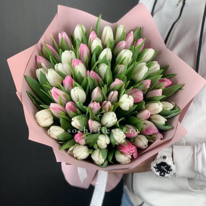 61 тюльпан микс в Сейшелах